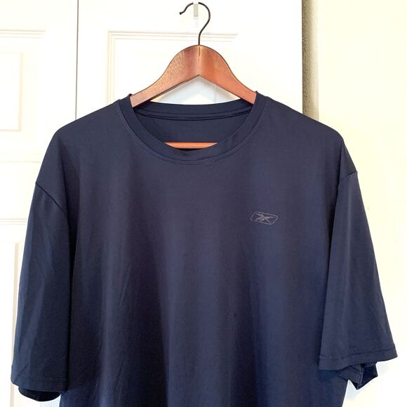 Reebok Mens Dri Fit Short Sleeve Performance Running Blue Shirt Size 3XL - Picture 3 of 4